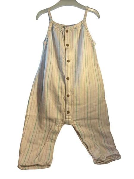 12-18 Month Pastel Striped Jumpsuit