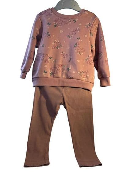 12-18 Month Ribbed Leggings and Sweat Top