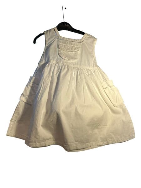12-18 Month White Cotton Summer Dress