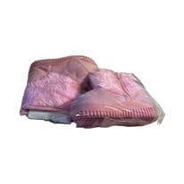 15-18 Month - Size 4   Hard Sole Pink Boot