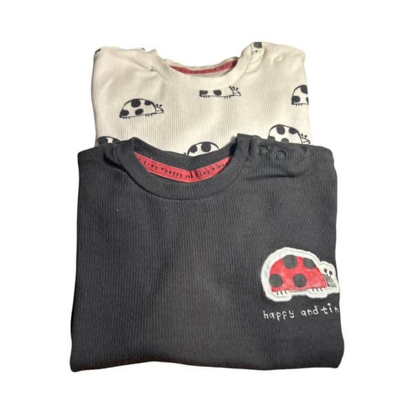18-24 Month 2 x Ladybird Themed Tops