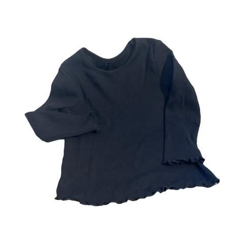 18-24 Month Black Ribbed Top