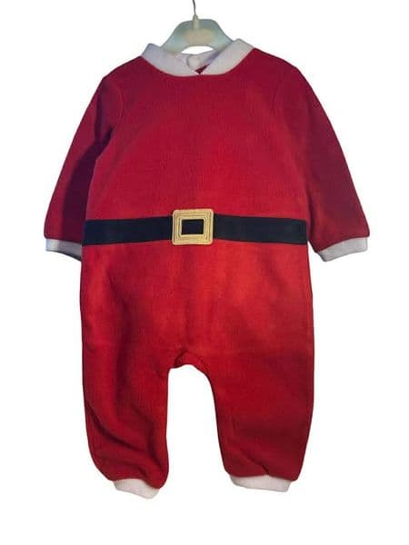 2-6 Month Santa Sleepsuit