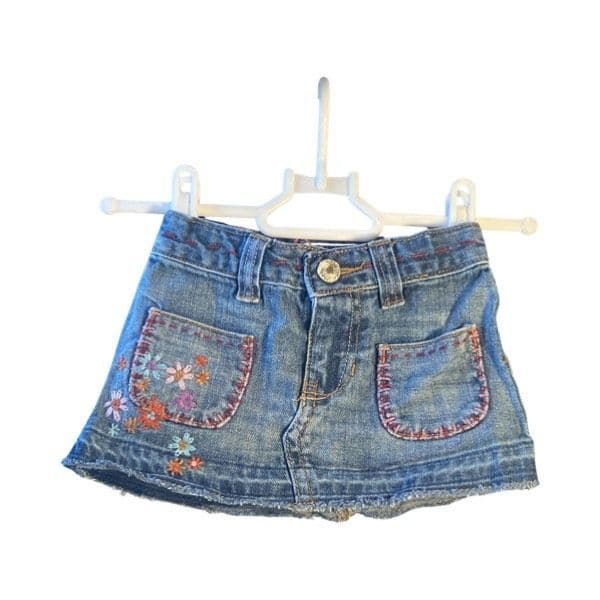 2 Year Embroidered Denim Skirt
