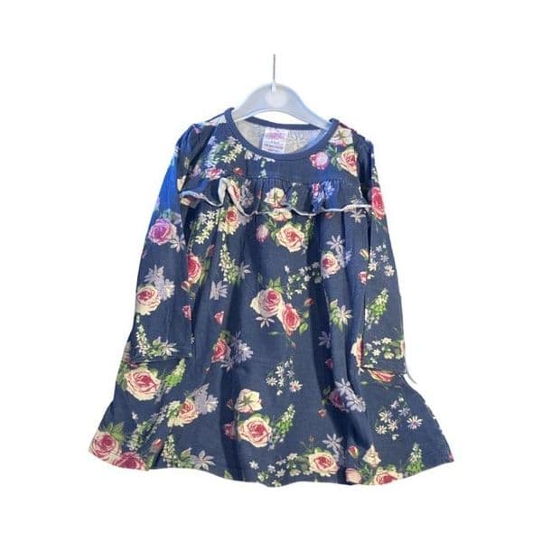 3-4 Blue Floral Dress