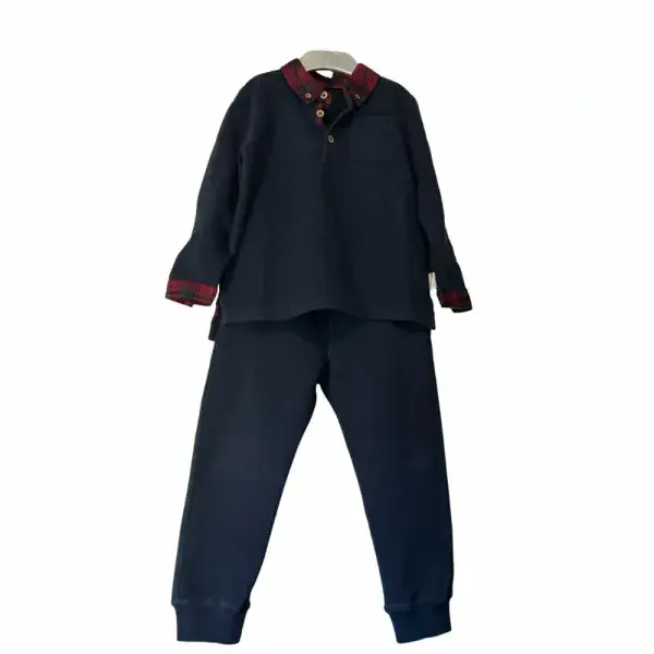 3-4 Year 2 Piece Navy Trouser Set