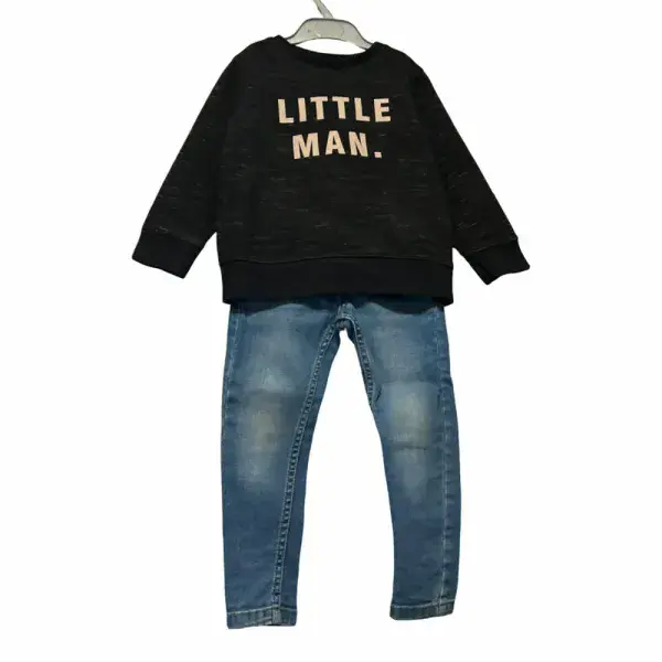 3-4 Year Skinny jeans and Sweat Top