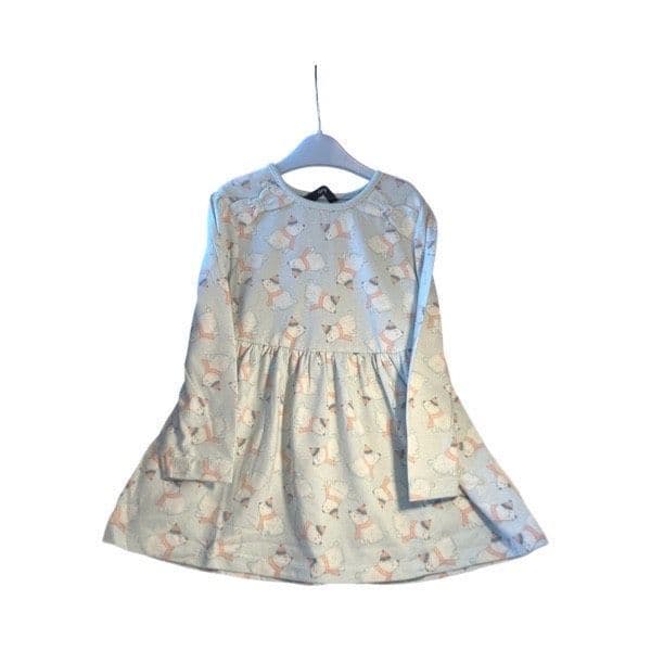 3-4 Year Spearmint Winter Bear Dress