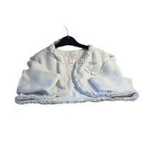 3-4 Year White Bolero Cardigan