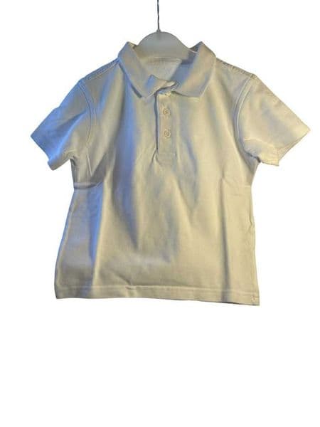 3-4 Year White Polo Shirt