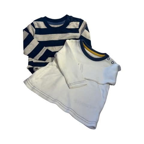 3-6 Month 2 x Long Sleeved Mixed Tops