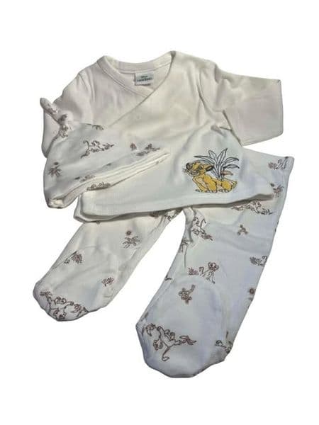 3-6 Month 3 Piece Lion King Set.