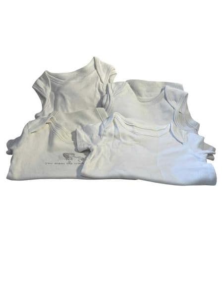 3-6 Month 4 Pack Unisex Body Suits.