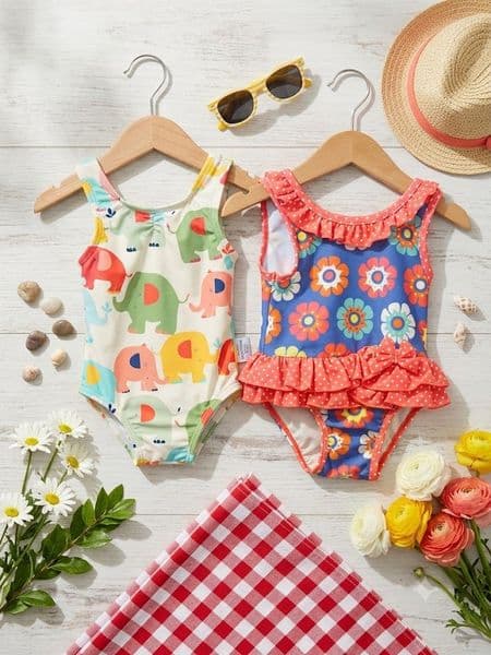 3-6 Month  Baby Girl Summer Swimwear Bundle