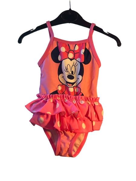 3-6 Month Brand New Disney Baby Minnie Mouse Pink Tutu Swimsuit