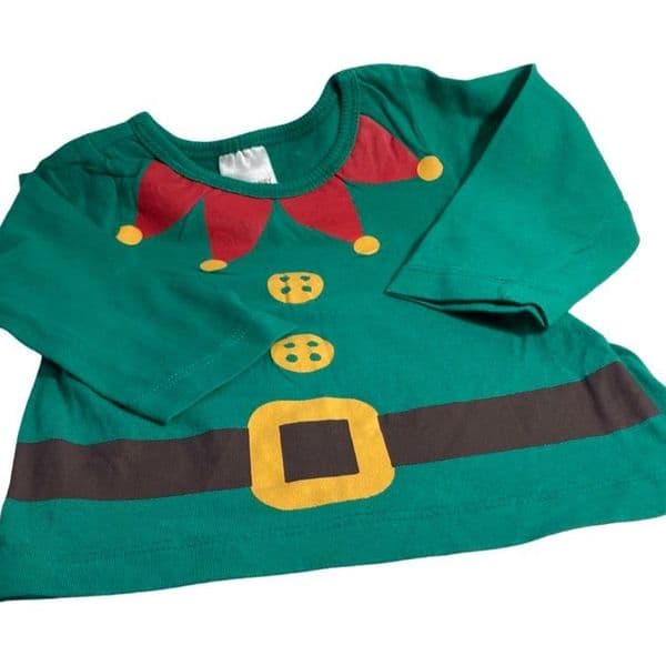 3-6 Month Christmas Elf Top