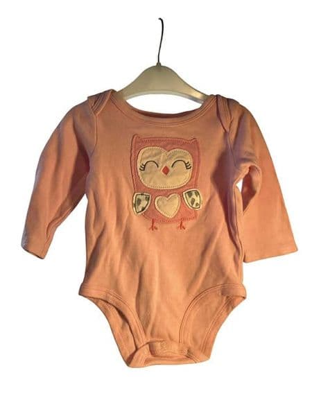 3-6 Month Owl Embroidered Body