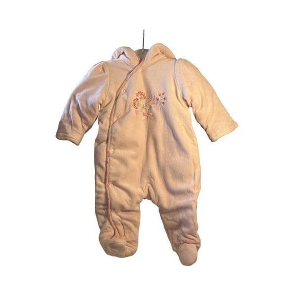 3-6 Month Velour All in One Pram Suit