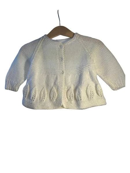 3-6 Month White Matinee Coat.