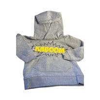 4-5 Year Grey Hooded Kaboom Top