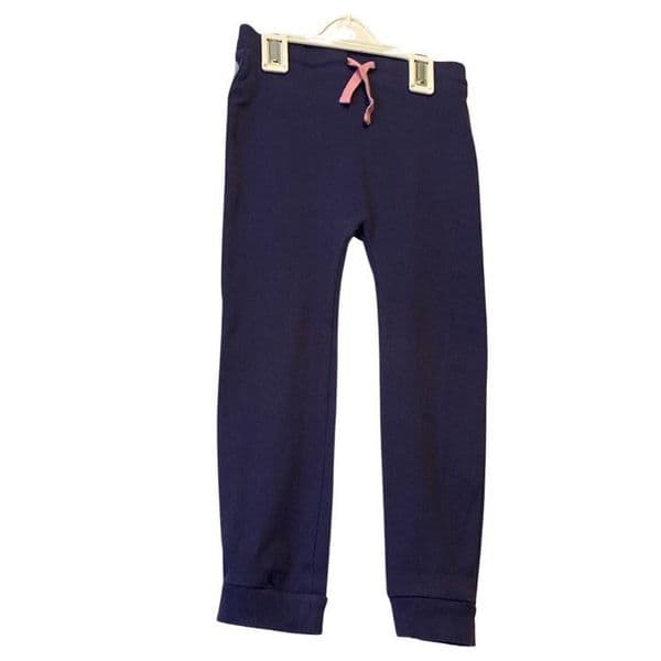 4-5 Year Navy Ribbed Leggings