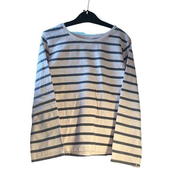 4-5 Year Pink and Navy Striped Top