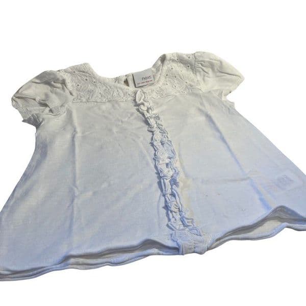 4-5 Year White Cotton Top