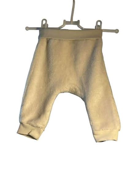 4-6 Month Fleece Ivory Trousers