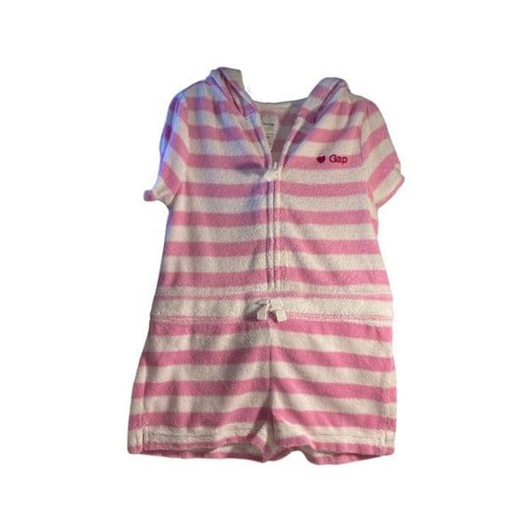 4 Year Pink Striped Playsuit