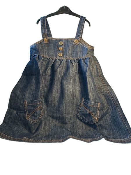 5-6 Year Denim Bib Dress