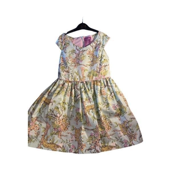 5-6 Year Leopard Jungle Lined Dress