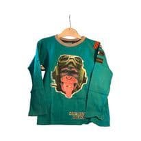 5 Year Monkey Print Top