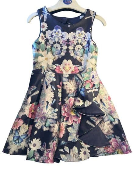 5 Year Navy Floral Dress