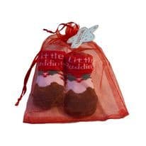 6-12 Month Christmas Pudding Gift Socks