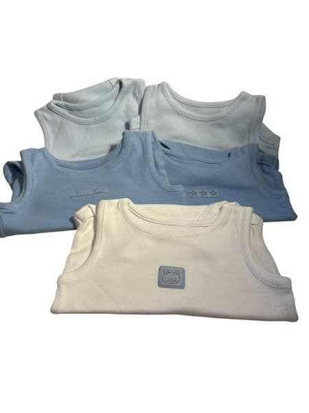 6-9 Month 5 x Sleeveless Vest