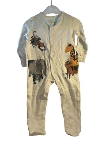 6-9 Month Animal Print Sleepsuit