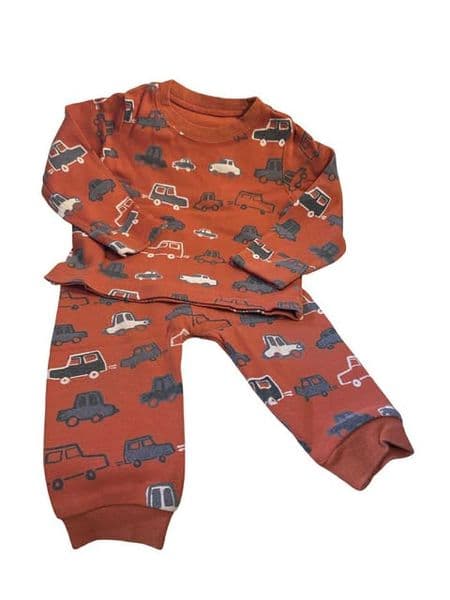 6-9 Month Car Print Pyjamas