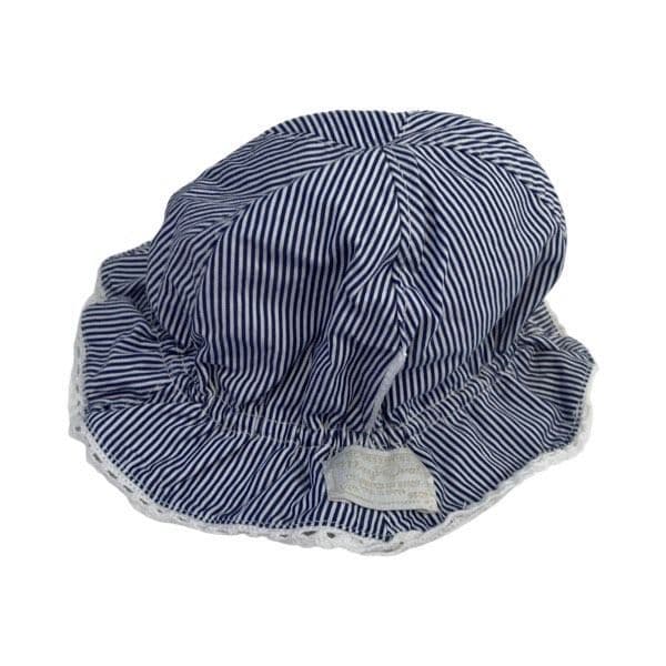 6 Month Navy Striped Floppy Hat