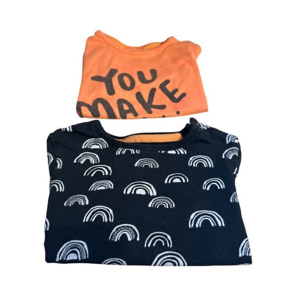 9-12 Month 2 x Long Sleeved Tops