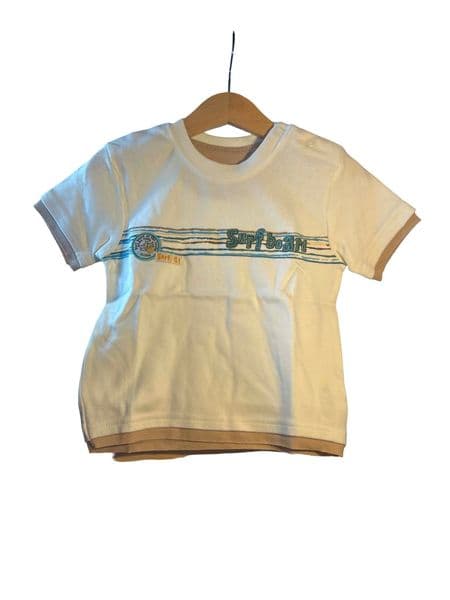 9-12 Month George Baby Boy Surf Board Mock Layer T-Shirt NWOT Summer
