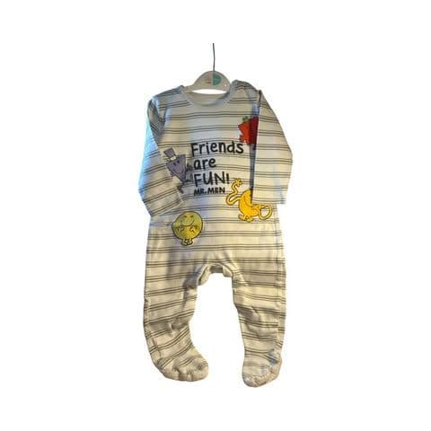 9-12 Month Mr Men Friends Sleepsuit