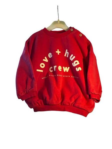 9-12 Month Red Sweat Top