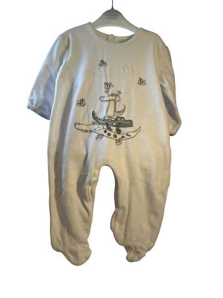 9 Month Alligator Fleece Sleepsuit