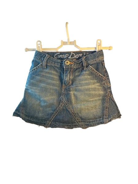 Baby Gap Girls Blue Denim A-Line Skirt Age 3 Years
