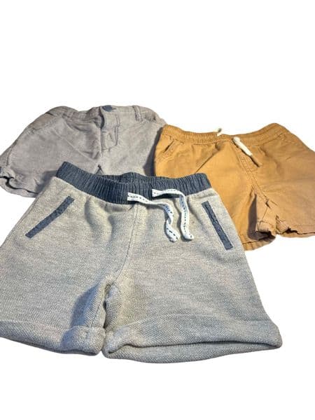 Bundle of 3 Pairs of Toddler Summer Shorts Age 9-12 Month