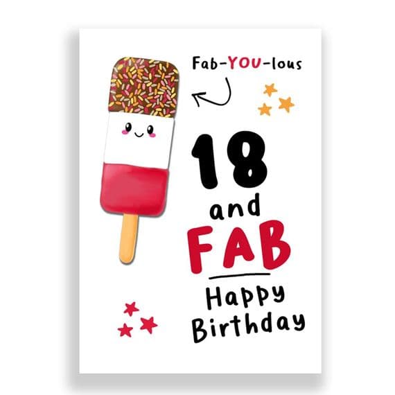 18 | Birthday Card | Fab!