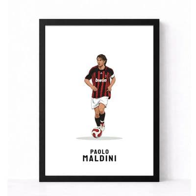 AC Milan Print | Paolo Maldini