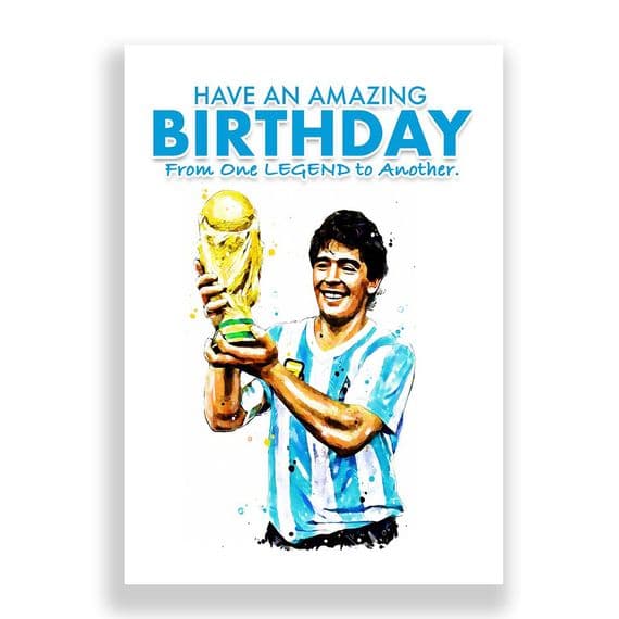 Argentina Birthday  Card | Diego Maradona