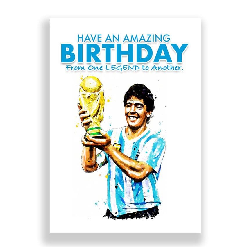 Argentina Birthday  Card | Diego Maradona