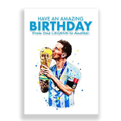 Argentina Birthday Card | Lionel Messi